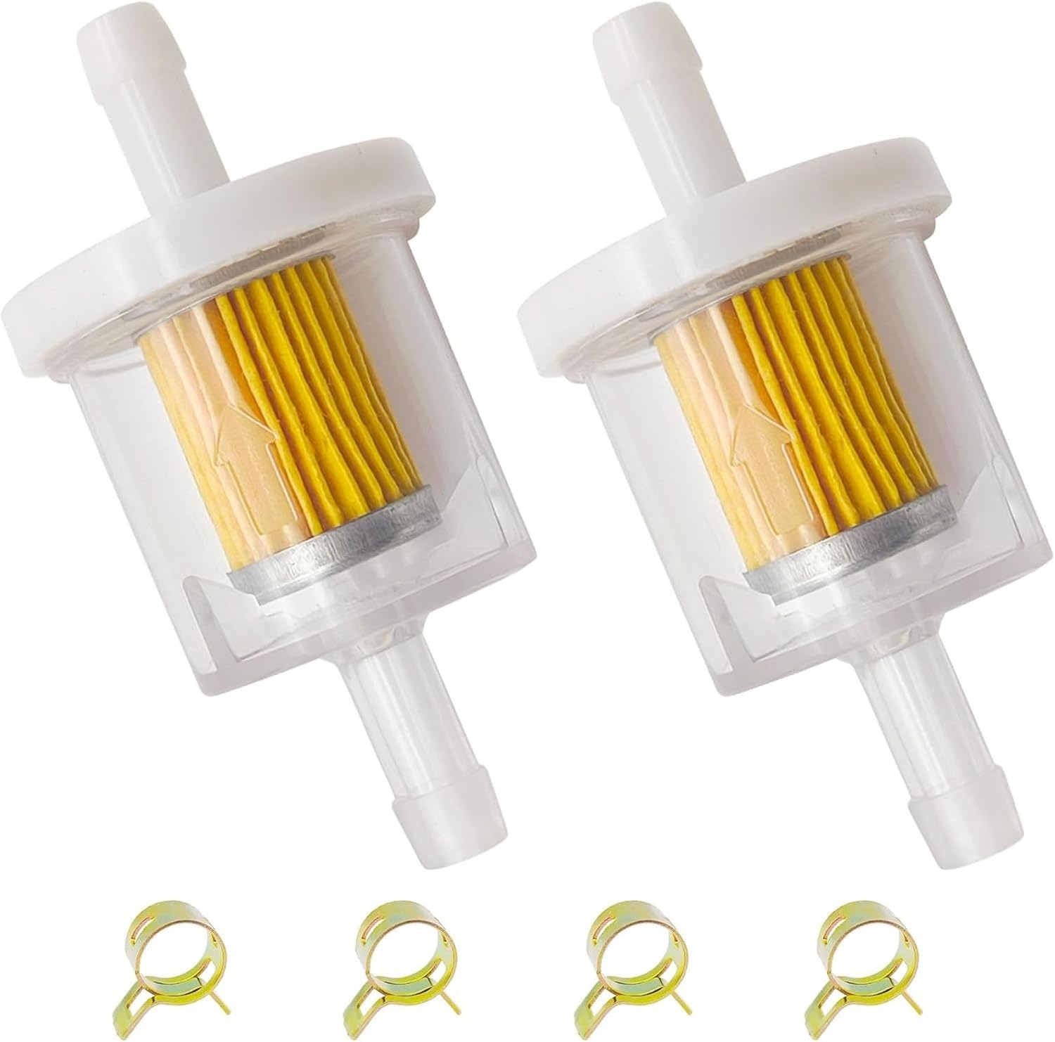 Universal 6mm 40 Micron 14" Inline Fuel Filter Kit for Briggs & Stratton 691035 493629 84001895 794079 56002 Toro MTD Craftsman Kawasaki 49019-0027 2