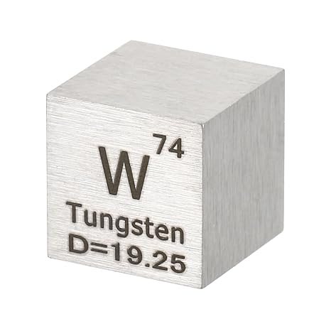 PATIKIL Tungsten Cube, 10mm W Density Cube