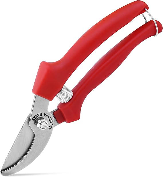 Telvesse Aslankara Pruning Vineyard Grape Scissors Curved Red 21 Cm, Telvesse
