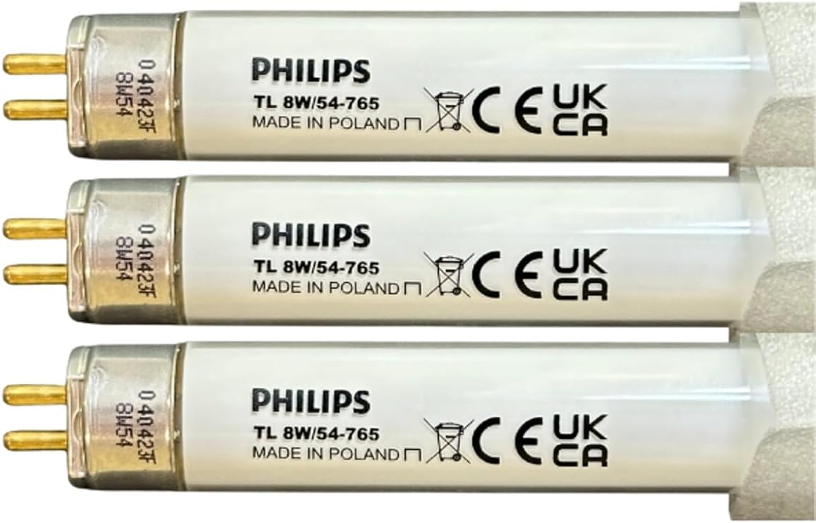 Philips T5 Floresan 8W 765 Beyaz Işık 6500K G5 Duylu, 3 Adet [Enerji Sınıfı A]