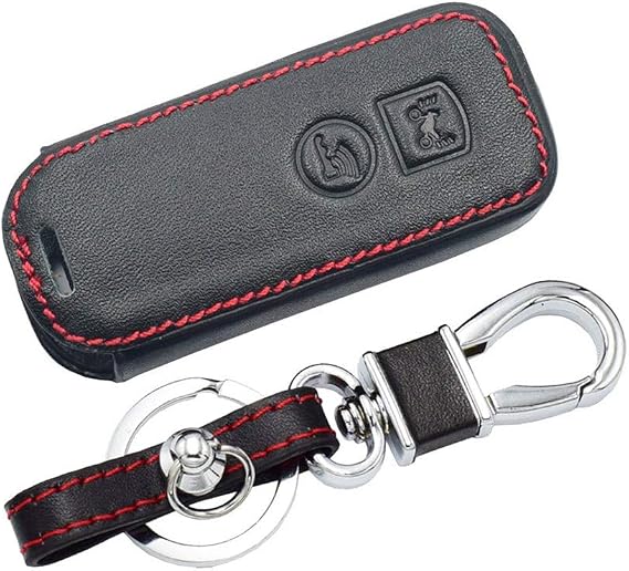 Leather Car Key Cover Cases for Honda PCX 150 X-ADV SH125 Scoopy SH300 Forza Super Cub 125 300 2 3 Buttons (2 Buttons)