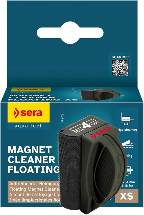 Mıknatıslı temizleyici yüzen XS 4 mm cam | etkileyici temizleme mıknatısı | akoryum için yüzen yosun mıknatısı
