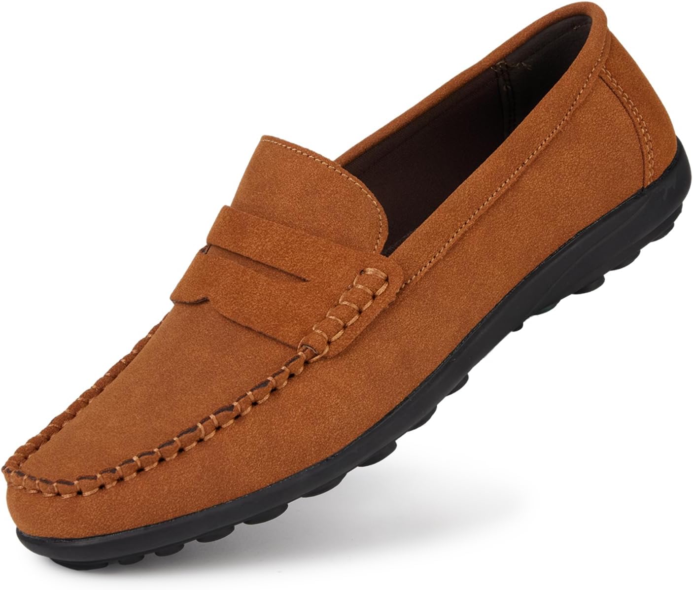 Rodawu Men's Grey Business Casual Loafers