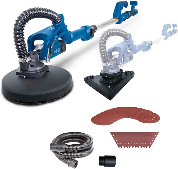 Scheppach DS930 Vario 710W Dry & Tri Wall Sander with Long Extension Shaft 240V