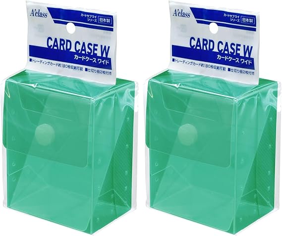 Acclass Card Case W Clear Green x 2