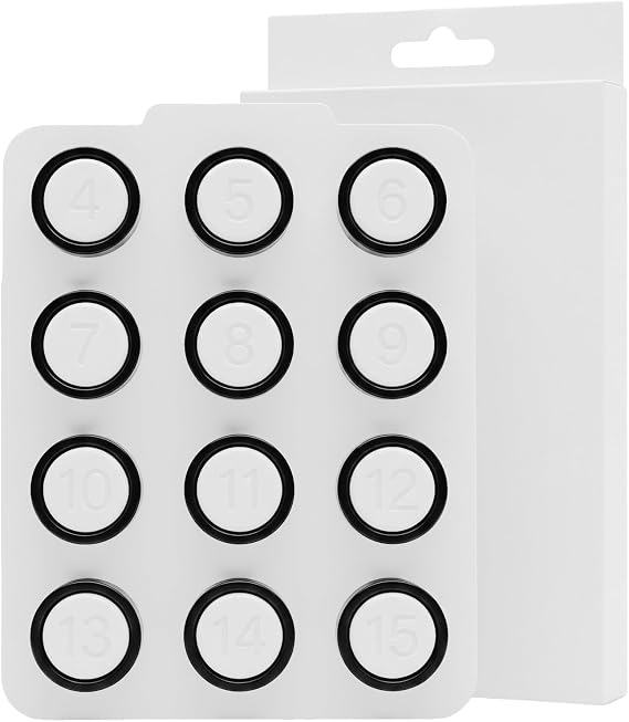 Ring Sizer, Smart Ring Sizer Kit, Measure Classification, Professional Set for Oura Ring, Sizes 4 to 15(Black)