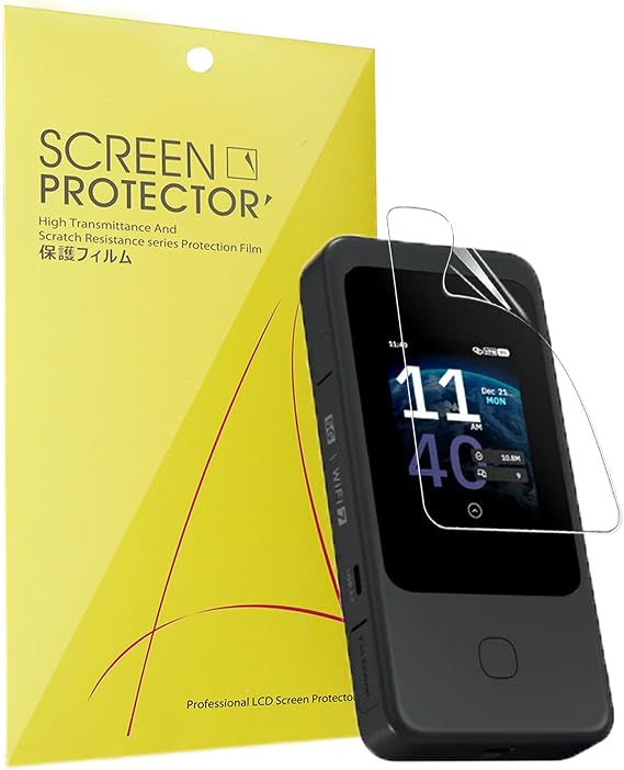 Lamshaw Compatible for GL.iNet Meet Mudi 7 Screen Protector, [6 Pack] Full Coverage TPU Clear Film Compatible with GL.iNet Meet Mudi 7 Wi-Fi 7 GL-E5800 Travel Router (6 Pack)