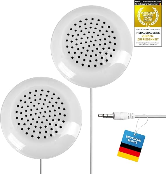 Goods+Gadgets® Cushion Speaker Duo - Pillow with 3.5 mm Jack