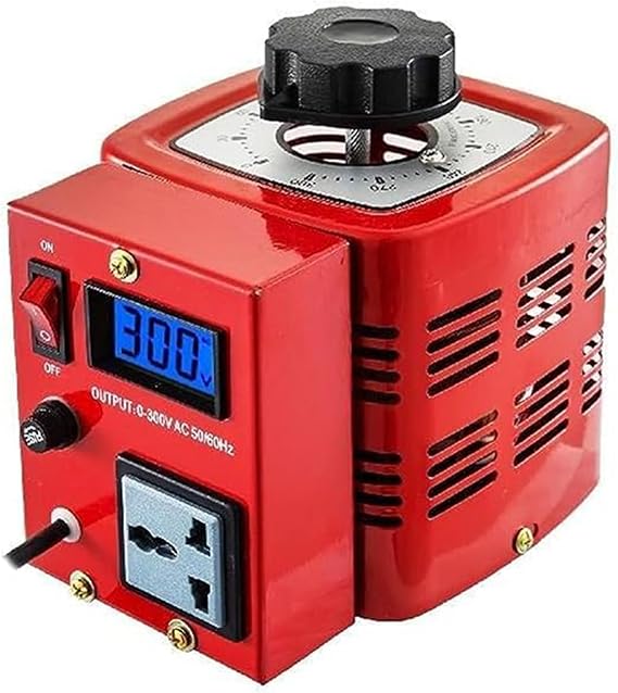 Variac Transformer 2 Amp 0-300V - Variable AC Output, Multi-functional Power Supply, Wide Range of Applications, 0.5 KVA, 3VA Capacity