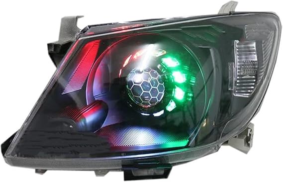 Headlight Assemblies For Toyota For Hilux For N70 Pre-Facelift 2004-2011 RGB Headlights DRL Turn Signal High Beam Car Head Lamp(2pieces A)