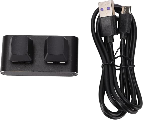 Jectse Copy and Paste 2-Key Keyboard, Black 2-Key OSU Hot Swap Game Keyboards, Comfortable and Ergonomic, Autonomous Programming Macro with Software Switches