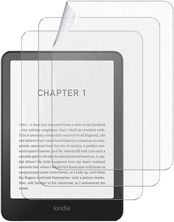 Tempered Glass Film Screen Protector Compatible With Kindle Paperwhite 7 Inch 12th Gen 2024 Tablet and Kindle Colorsoft,PET Protective Matte Screen Protector,Wear-resistant (Frosted PET)