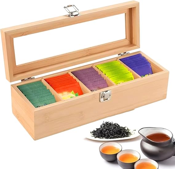 Tea Organizer Multi-Compartment Holder