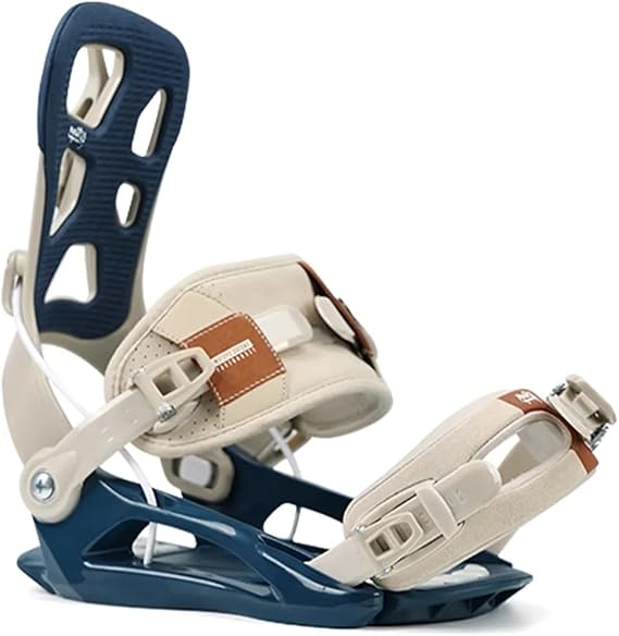 Snowboard Bindings Quick Step-in for Ski Boots - Easy Attachment and Release, Compatible with Various Boot Types