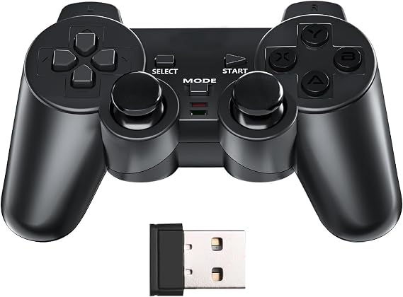 NBCP Wireless PC Controller,Vibration Feedback Gamepad for Steam,PC,PS3