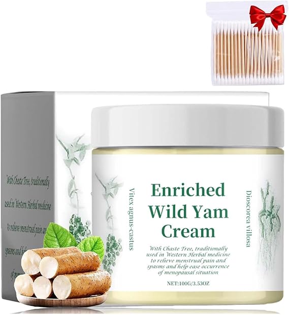 Gizcheap Organic Wild Yam Cream,Gizcheap Enriched Wild Yam Cream,Wild Yam Cream Organic,Moisturizing and Nourishing for Menstrual Relief,Women Organic Wild Yam Cream for Perimenopause (1PC)