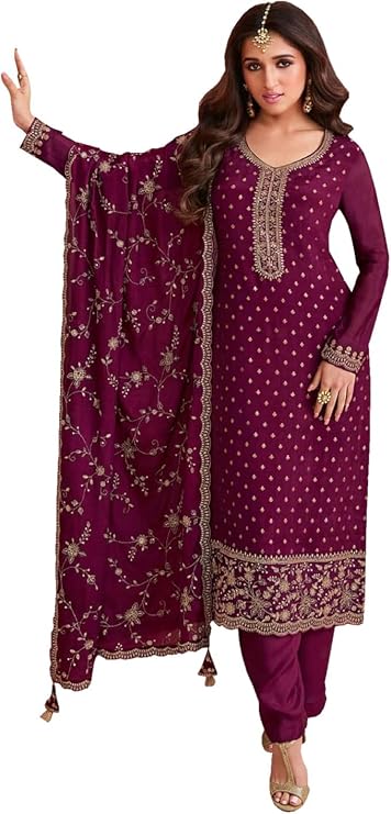 Pakistani Indian Gorgeous Women's Clothing Beautiful Salwar Kameez Trousers Dupatta Suits