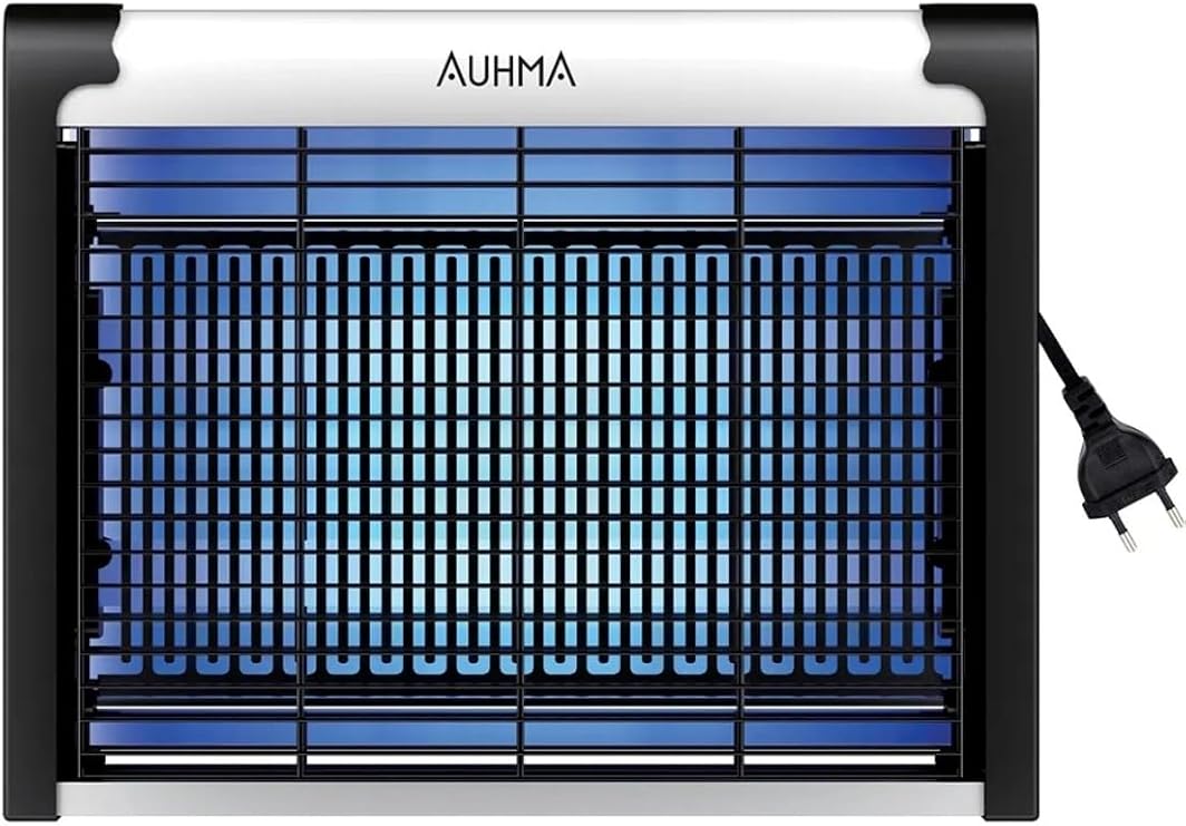 AUHMA AQM01 Elektrikli Sivrisinek Kovucu Tuzak, Çift Ampullü, 4+4 Watt, Güvenlik Izgaralı, Sessiz Çalışma