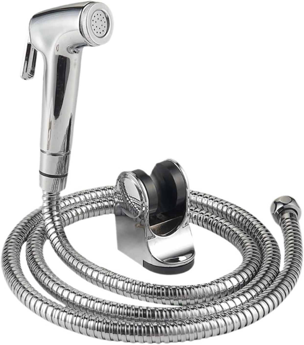 Handheld Shower Head Douche Toilet Bidet Wash Jet Shattaf with Stainless Steel Hose Adjustable Water Pressure