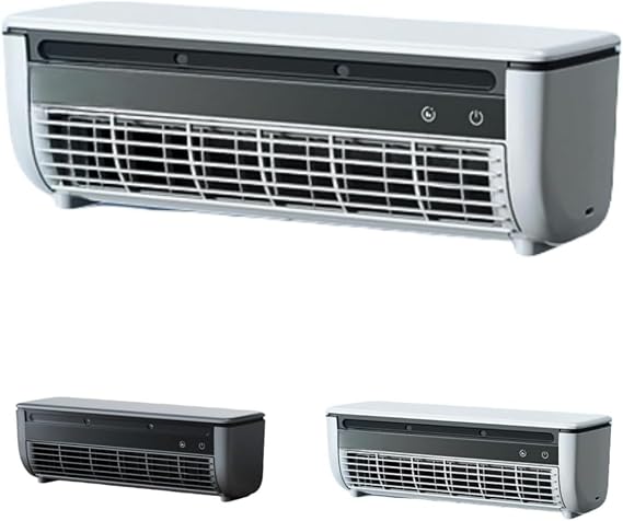 Mobile Air Conditioner, Wall-Mounted, No Construction Required & Punchless Installation, 3 Speeds, Rapid Cooling 30 Seconds, Quiet Design & 16°C Semiconductor Cooling, Remote Control, Disassembly & Cleaning OK, Perfect for Home & Kitchen White