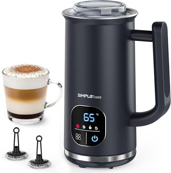 SIMPLETASTE Electric Milk Frother 4-in-1