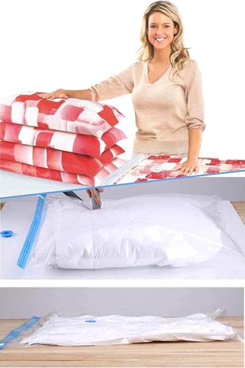 Chermik Büyük Boy Vakumlu Hurç Yorgan Hurcu Vakumlu Hurc Poşet Saklama Torbası - 60 x 80 Cm 1410
