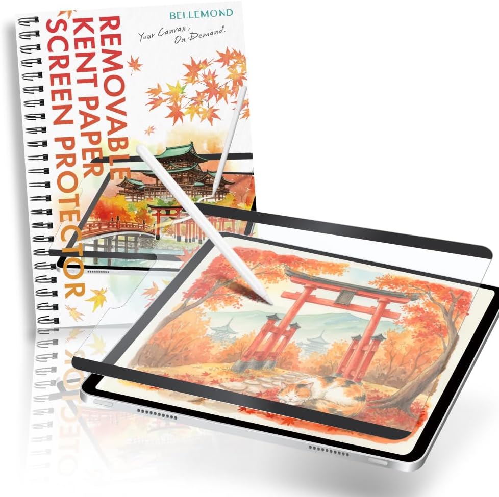 BELLEMOND | Paperfeel Magnetic Screen Protector for iPad Pro 13” M5 2025  M4 2024 | Kent Paper Type Smooth Matte Film | Removable & Reusable | Engineered in Japan