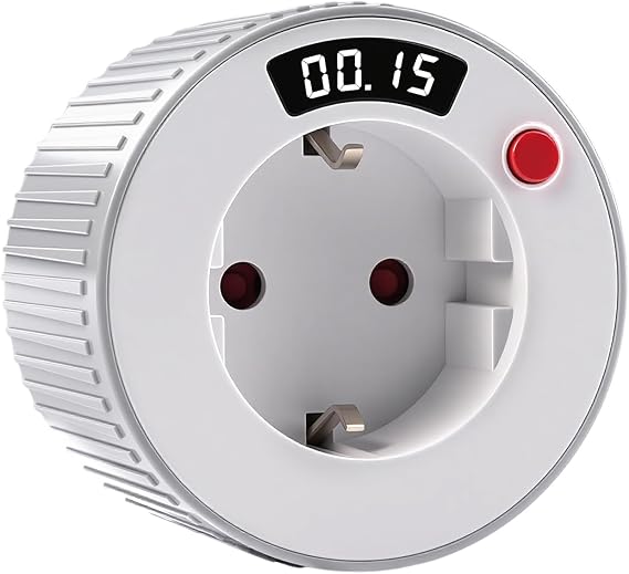 Mechanical Timer Socket Countdown Timer Digital AC230V 16A 3680W Simple Toggle Switch 1 Minute 24 Hours LED Display Timer Socket TM15