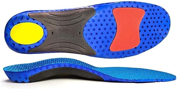Aputue Plantar Fasiit Tabanlıkları, Yüksek Kavisli Ayak Desteği, Yumuşak Tıbbi Fonksiyonel Tabanlık, Düz Tabanlar İçin Mavi Kavis Desteği, Aşırı Pronasyon, Yüksek Kavis (S, 36-41)