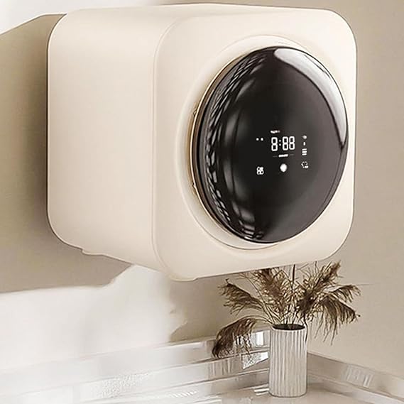 170W Mini Laundry Machine and Drying, Automatic Washing Machine Drying All-in-One 170w/3.5L Wall Mounted/Desktop Washer for Sock Underwear,For Apartment & Tiny Spaces,Wallhanging