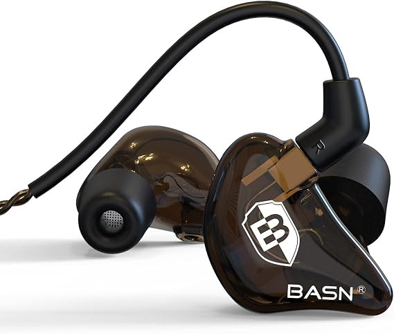 BASN Bsinger In-Ear Monitor Headphones for Musicians Dual Dynamic Driver