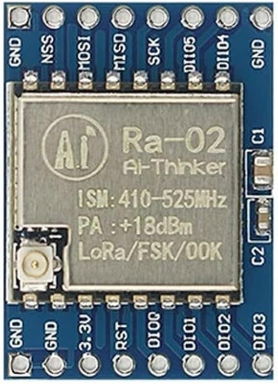 SX1278 For LORA Module Operating at 433MHz with UART Serial Communication Support for Integration into For LORA and End Node Designs (Domestic)