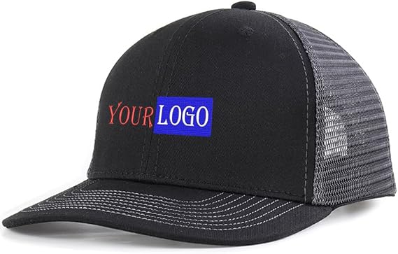 Custom Personalised Embroidered Snapback Trucker Cap. 35 Colour Options. Suppled Embroidered Your Logo Or Text