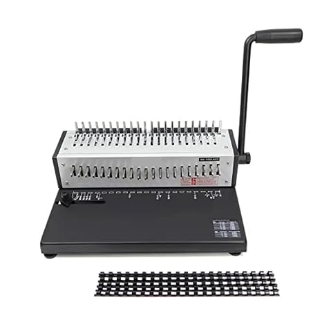 Coil Binding Machine 21 Hole/ 200 Sheets Comb Binder For Punching Or Binding For A4 Paper Home School Projects