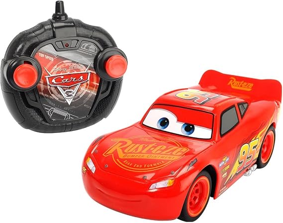 Disney Cars 3 Lightning Mcqueen Remote-Control Turbo Racer Toy Car with Full Steering & Rapid Turbo Function! 1: 24 Scale | 2-Channel 2.4GHz RC | 20M Range | 3+ Years