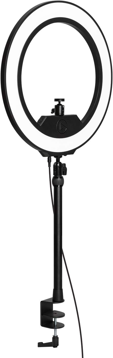 Elgato Ring Light Publisher Light, 2500 Lumens, Adjustable Temperature and Brightness Level (10LAC9901)