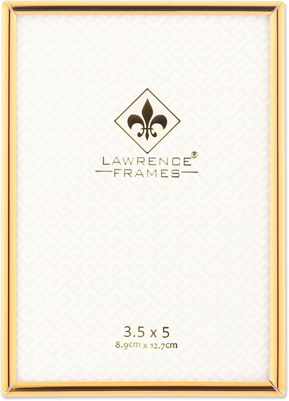 Lawrence Frames 670035 resim çerçevesi, metal, 8,9 x 12,7 cm, altın rengi