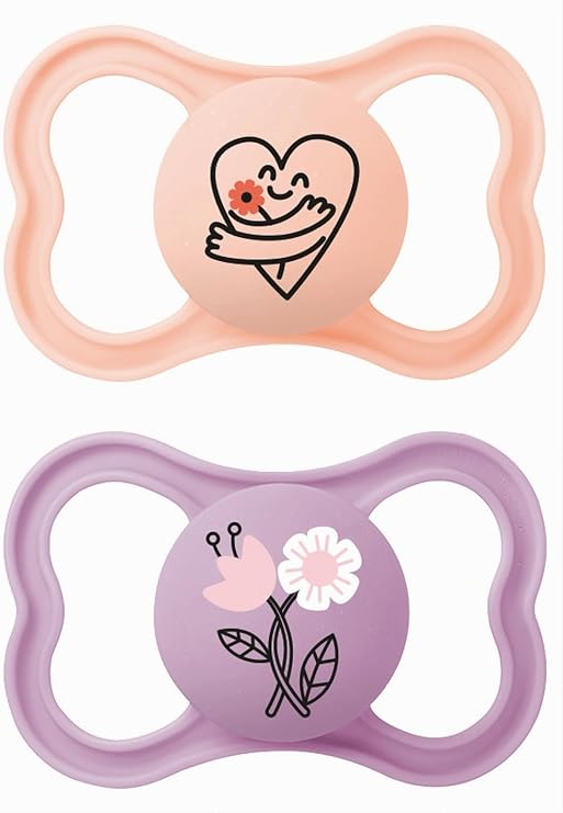 MAM Supreme Pacifier for Babies +16 Months, Matte Pink, 2 pcs