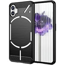 Microcase Nothing Phone 2 Brushed Carbon Fiber Silicone Case - Black AL3332