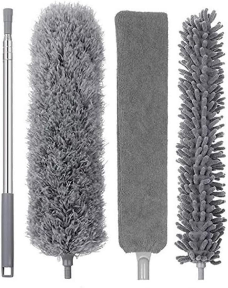 Orret Home Telescopic 3-Piece Mop Dusting Tassel Multifunctional Cleaning Set, Extensible Dusting Set for Space and Ceiling Cleaning