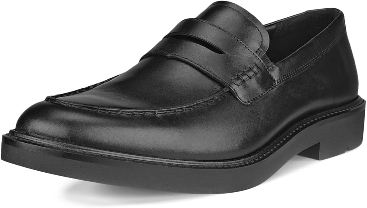 ECCO Mens Metropole London 525654 Leather Black Shoes