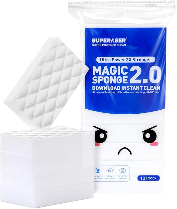 Tex-10 Melamine Magic Sponge Eraser, HD-Weave, 10-Pack