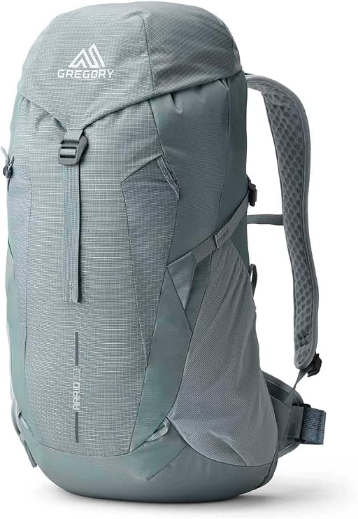 Gregory Cloud Control - Arrio 30 - Day Hiking Backpack, 57 cm, 30L, 0.90 KG, Lightweight, ventilated backpack, raincover included, flexible hipbelt, Grey (Sage Grey)