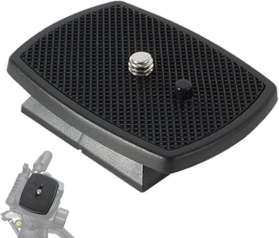 Camera Quick Release Plate with 1/4 Inch Screw, Universal for Most Tripods