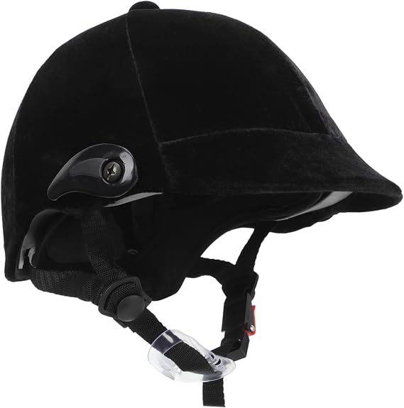 Equestrian Safety Helmet and Chin Strap Boy Girl with Dial Fit System