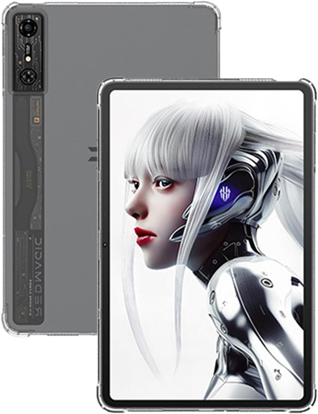 REDMAGIC Nova gaming tablet 10.9 inch case, NOUKAJU tablet case, slim cover, Ultra Clear soft flexible TPU, drop resistant, scratch resistant, fingerprint resistant clear