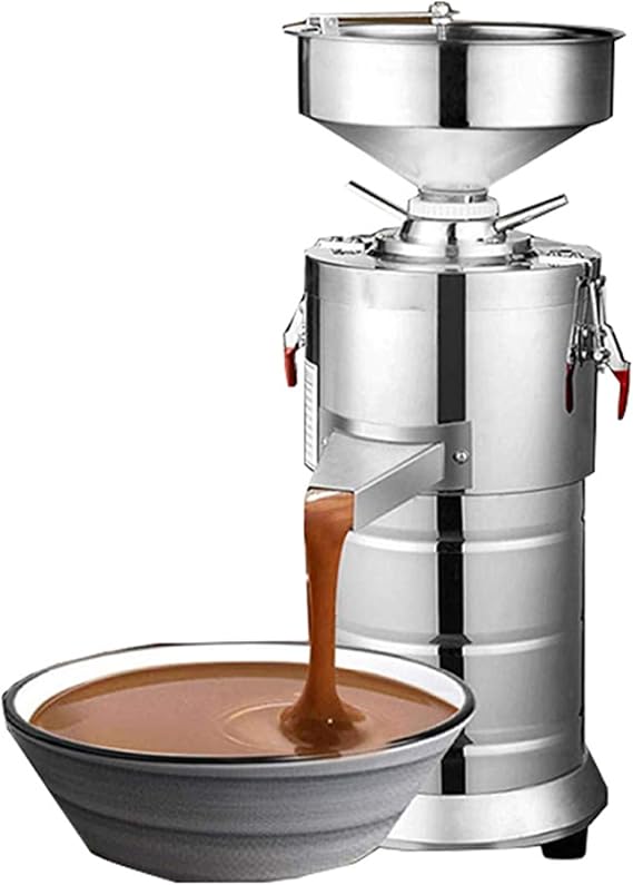 Peanut Sesame Butter Maker, 1100W Commercial Peanut Butter Grinder Machine, 15kg/h Large Output 2850r/min, Low Noise Technology, Funnel-Shaped Cup, stainless steel body, for Grinding Nut, Sesame