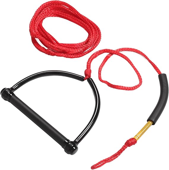 Multi-functional Water Ski Tow Rope with Comfortable Grip, Sturdy Pp Material, Suitable for Slalom Water Skiing and Knee Boarding, High Wear-resistance Red Ski Board Rope