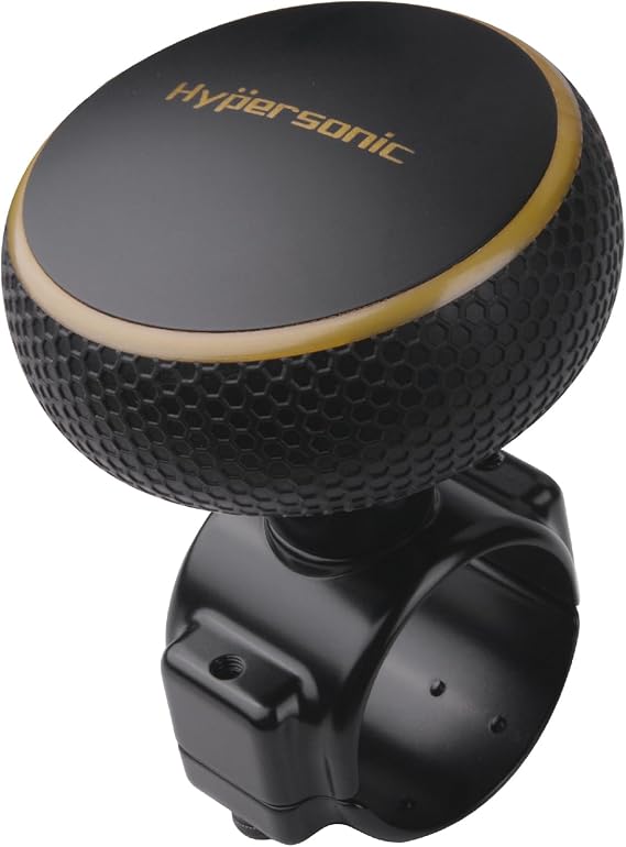 Hypersonic Steering Wheel Knob Spinner - Large Non-Slip Suicide Knob With Bearing, Low-Key Luxury Steering Wheel Accessories Effortless Driving - Ideal for Drivers