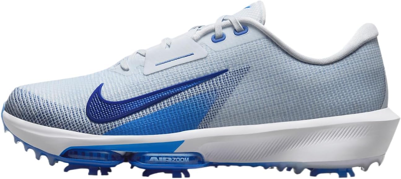 Nike Air Zoom Infinity Tour 2 Golf Shoes (Wide) (FD0218-001, Football Grey/Game Royal/Photo Blue/De)